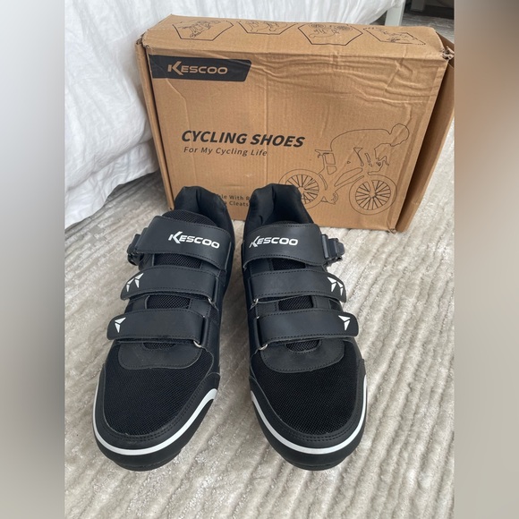 KESCOO Black Cycling Shoes